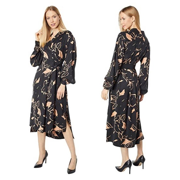 🎀NWT🎀 Ted Baker Chic Faux Wrap Belted Dress - Picture 9 of 9